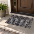 Pemberly Row PVC Doormat in Multi-Color with Non-Slip Backing