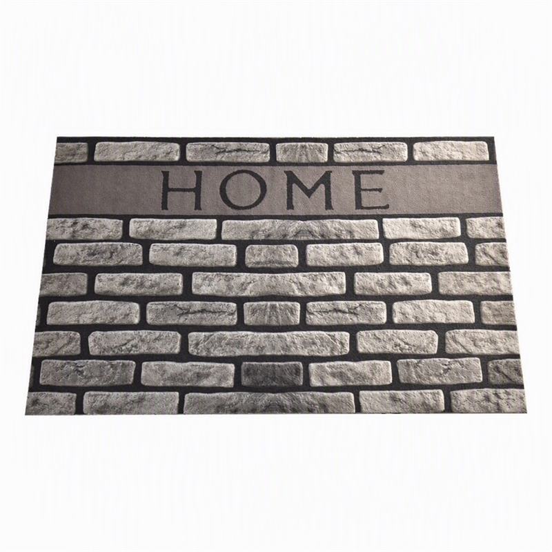 Pemberly Row PVC Doormat in Multi-Color with Non-Slip Backing