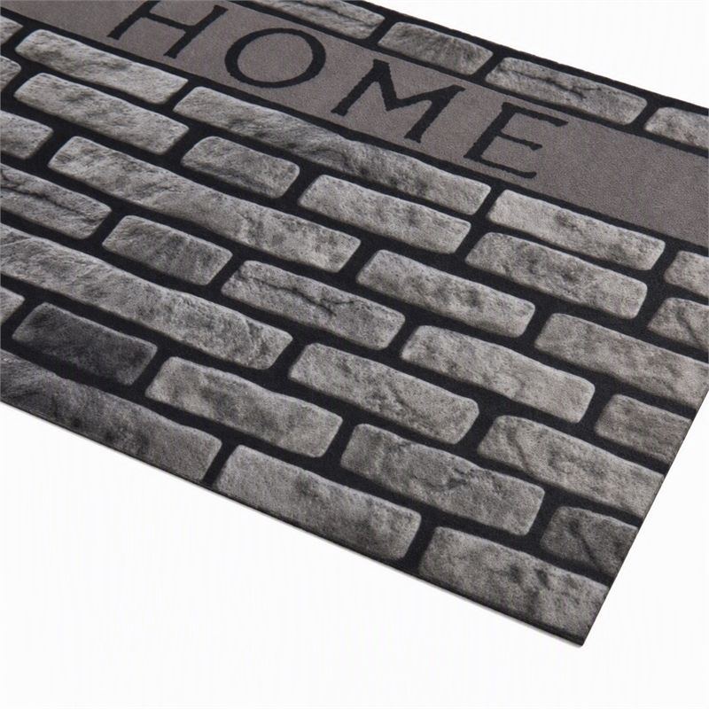 Pemberly Row PVC Doormat in Multi-Color with Non-Slip Backing