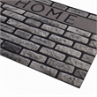 Pemberly Row PVC Doormat in Multi-Color with Non-Slip Backing