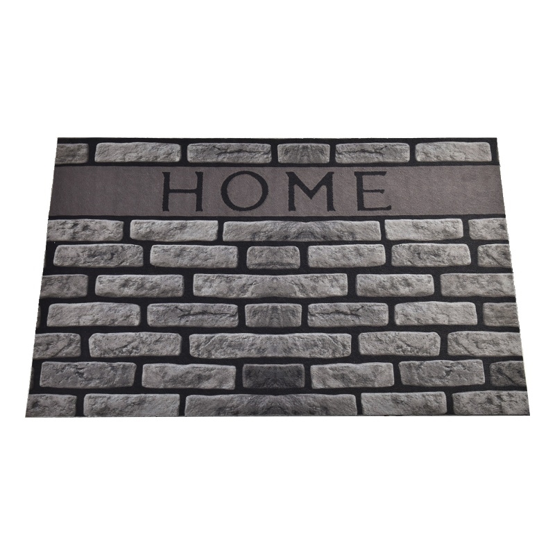 Pemberly Row PVC Doormat in Multi-Color with Non-Slip Backing
