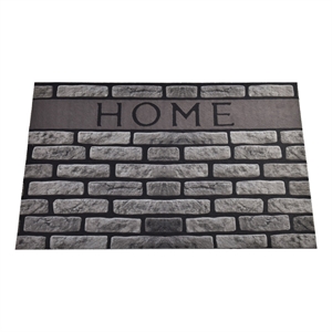Pemberly Row PVC Doormat in Multi-Color with Non-Slip Backing