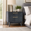 Pemberly Row 2-Drawer Engineered Wood Nightstand in Gray Ash