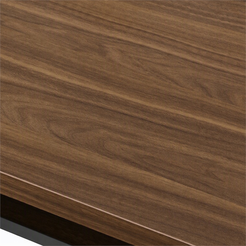 Pemberly Row Wood Queen Bed w/ Nightstand Storage & Headboard Lights