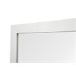 Pemberly Row Modern White Rectangular Wall Mirror with High Gloss Finish