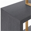 Pemberly Row Modern Elm Veneer Bookcase with Stainless Steel Supports