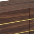 Pemberly Row 41 x 39 Glass and Laminate Mirror in Matte Walnut Finish