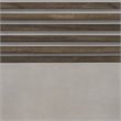 Pemberly Row Modern Concrete Stone Coffee Table with Acacia Top