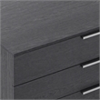 Pemberly Row Elm Veneer Wood and Steel Dresser in Gray with 3 Drawers