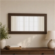 Pemberly Row 28x47 in Rectangular Wood Mirror in Acacia Brown Finish