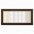 Pemberly Row 28x47 in Rectangular Wood Mirror in Acacia Brown Finish