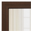 Pemberly Row 28x47 in Rectangular Wood Mirror in Acacia Brown Finish