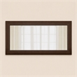 Pemberly Row 28x47 in Rectangular Wood Mirror in Acacia Brown Finish