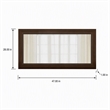 Pemberly Row 28x47 in Rectangular Wood Mirror in Acacia Brown Finish