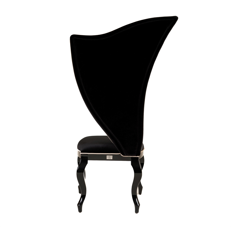Pemberly Row Transitional Black Fabric Dining Chairs (Set of 2)