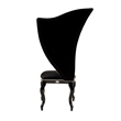 Pemberly Row Transitional Black Fabric Dining Chairs (Set of 2)