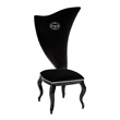 Pemberly Row Transitional Black Fabric Dining Chairs (Set of 2)