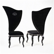 Pemberly Row Transitional Black Fabric Dining Chairs (Set of 2)