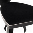 Pemberly Row Transitional Black Fabric Dining Chairs (Set of 2)