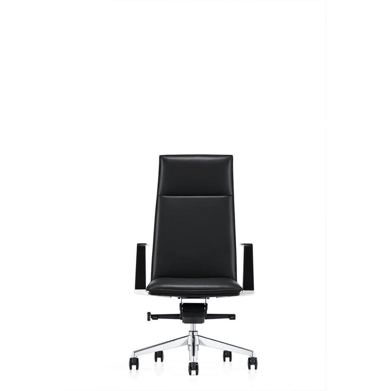 Pemberly Row Modern Black High Back Faux Leather Executive Office Chair