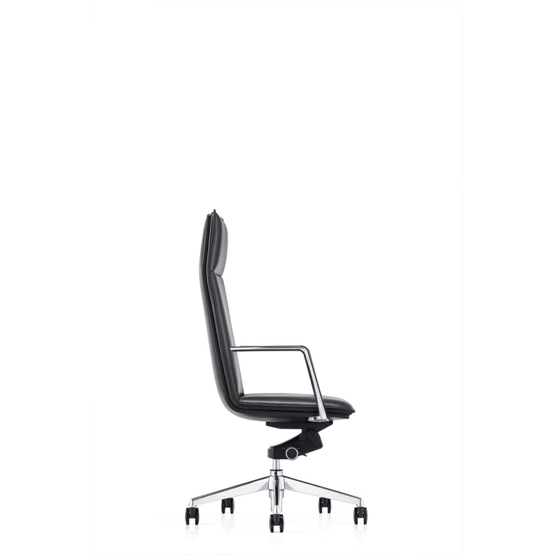 Pemberly Row Modern Black High Back Faux Leather Executive Office Chair