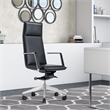 Pemberly Row Modern Black High Back Faux Leather Executive Office Chair