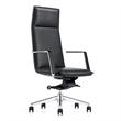 Pemberly Row Modern Black High Back Faux Leather Executive Office Chair