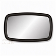 Pemberly Row Oval Glam Mirror in Black High Gloss Finish