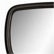 Pemberly Row Oval Glam Mirror in Black High Gloss Finish