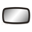 Pemberly Row Oval Glam Mirror in Black High Gloss Finish
