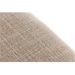 Pemberly Row Modern Beige Linen Counter Chair with Rubberwood Legs