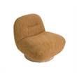 Pemberly Row Modern Mustard Fabric Swivel Accent Chair