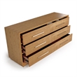 Pemberly Row Natural Finish Solid Wooden 6-Drawer Dresser
