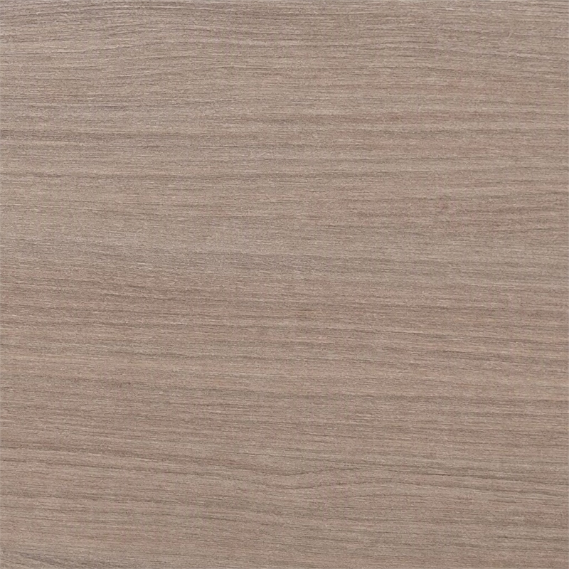 Pemberly Row 5-Drawer Chest in Faux Concrete Laminate and Oak Brown Finish