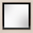 Pemberly Row Rectangular Mirror with Black Wood Frame and Rose Gold Steel