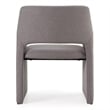 Pemberly Row Modern Gray Upholstered Dining Chair with Metal Frame