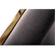 Pemberly Row Modern Grey Velvet Dining Chair Set with Gold Frames