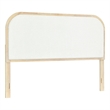 Pemberly Row King Boucle Headboard in Natural with White Upholstery