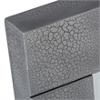 Pemberly Row Modern Square Wall Mirror with Thick Frame in Gray Crackle