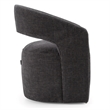 Pemberly Row Modern Upholstered Fabric Dining Chair in Dark Gray
