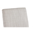 Pemberly Row Modern Upholstered Linen & Brass Counter Chair in Off White