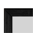 Pemberly Row Modern Rectangular Solid Acacia Dresser Mirror in Black