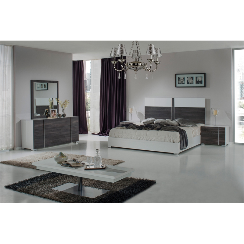 Pemberly Row Italian Modern 39x41 Inch Wall Mirror in Smooth Gray