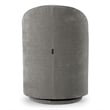 Pemberly Row Modern Upholstered Fabric Swivel Dining Chair in Dove Grey