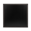 Pemberly Row Modern Square Wall Mirror in Matte Brown Ash & Silver