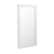 Pemberly Row Modern Rectangular Floor Mirror in Pearl White Finish