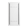 Pemberly Row Modern Rectangular Floor Mirror in Pearl White Finish