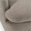 Pemberly Row Modern Upholstered Swivel Accent Chair in Gray Sand