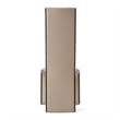 Pemberly Row Vegan Leather Dining Chair Set of 2 in Beige & Grey Ash