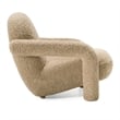Pemberly Row Modern Fabric Upholstered Accent Chair with Arms in Tan